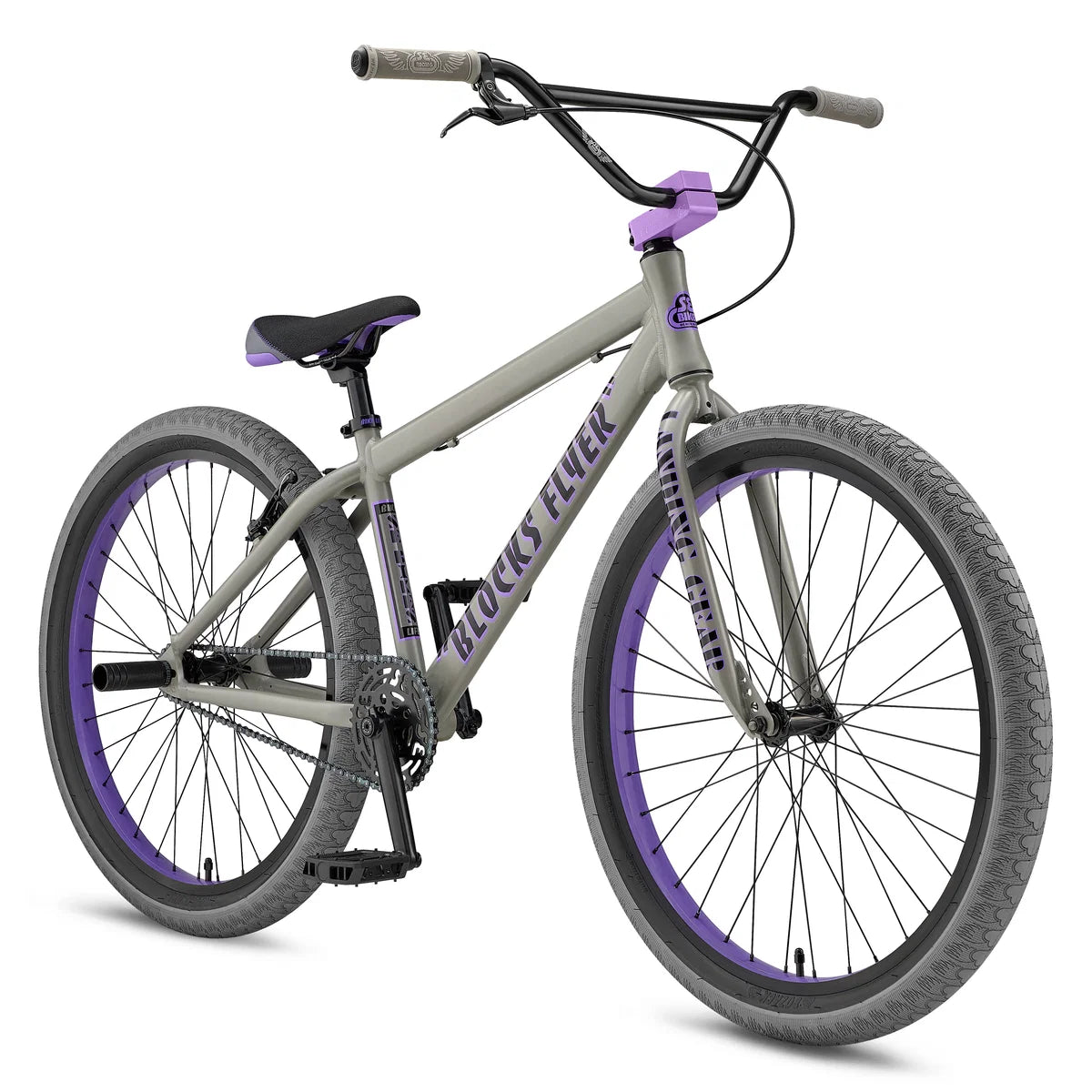 SE Bikes Blocks Flyer 26 - Matte Gray-Purple