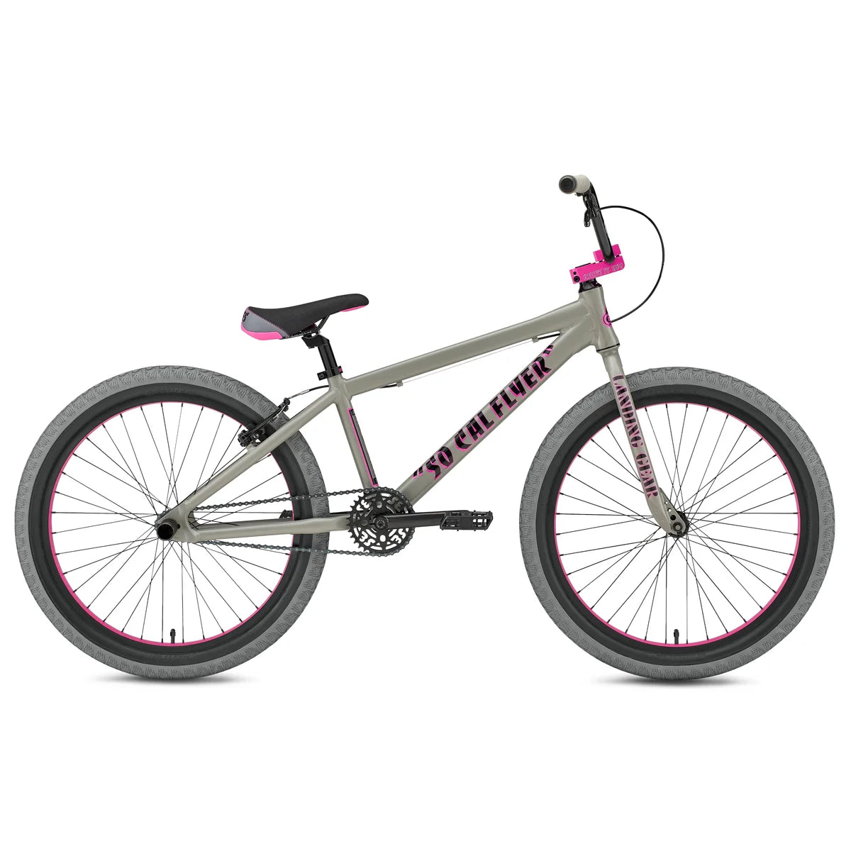 SE Bikes So Cal Flyer 24 - Matte Gray-Pink