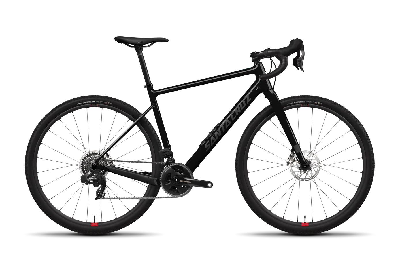 Santa Cruz Stigmata CC 700c - Red Force 2x Reserve - Gloss Black Sparkle - 2025