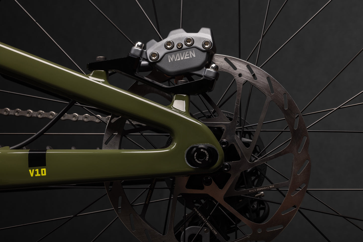 Santa Cruz V10 CC 29 - DH S Kit - Gloss Kelp Green - 2025