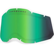 100% Racecraft 2/Accuri 2/Strata 2 Dual Vented Replacement Lens - Green