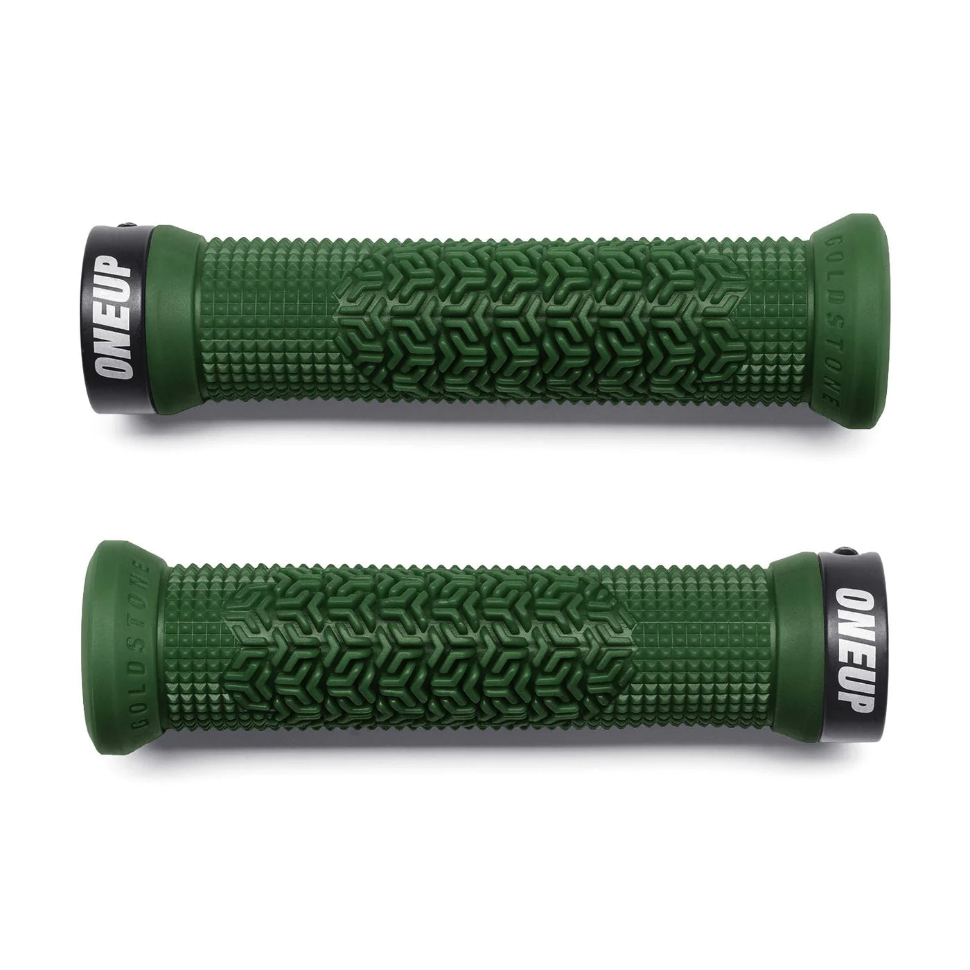 OneUp Jackson Goldstone Lock-On MTB Grips - Dark Green