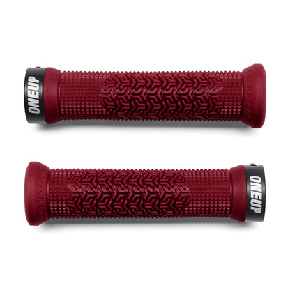 OneUp Jackson Goldstone Lock-On MTB Grips - Maroon