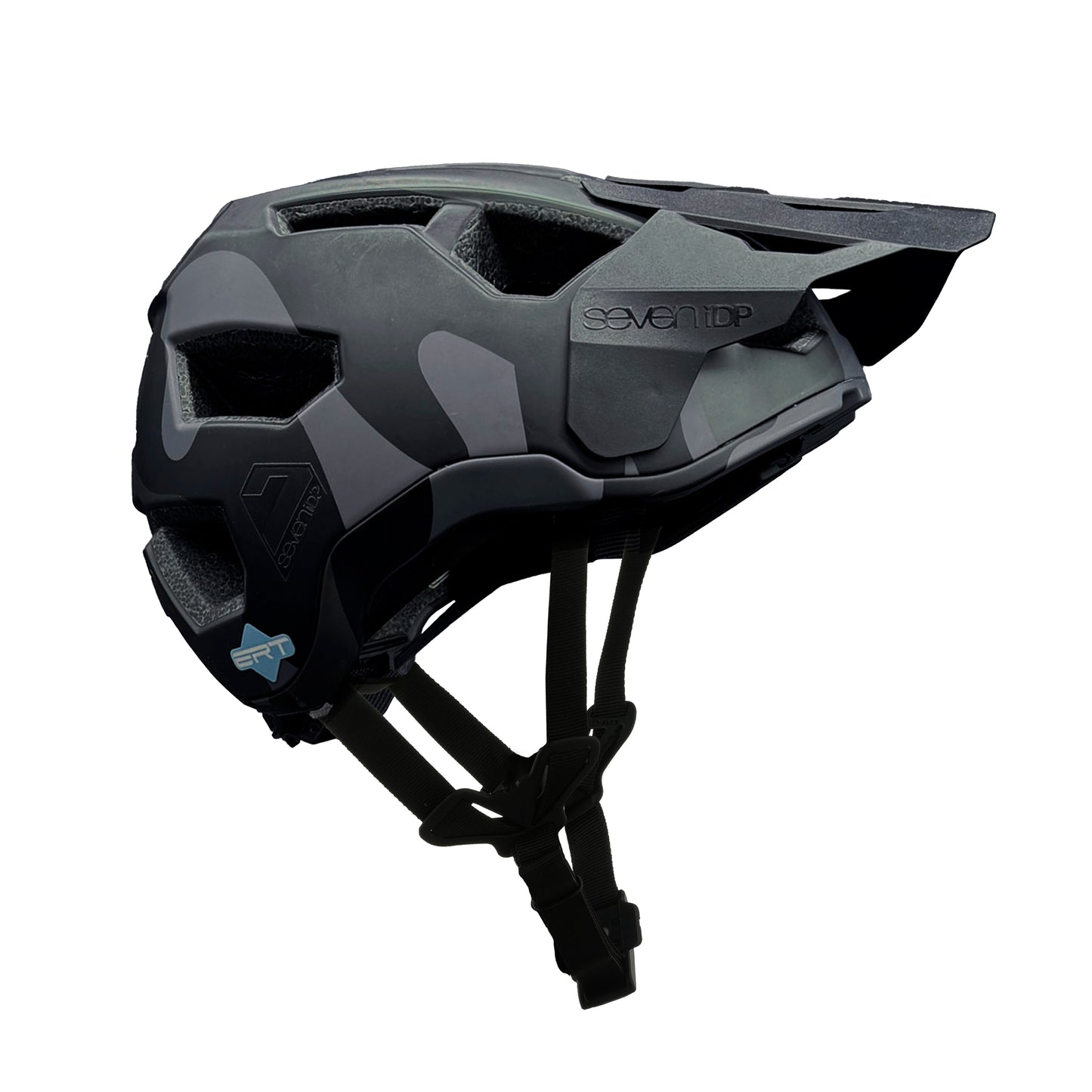 7 iDP Project 21 Pro Trail MTB Helmet - Matt Black Camo