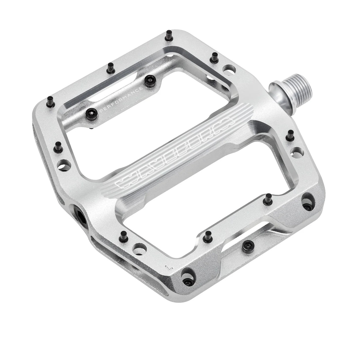 Wolf Tooth Components Waveform Performance Flat Pedal - Raw Silver