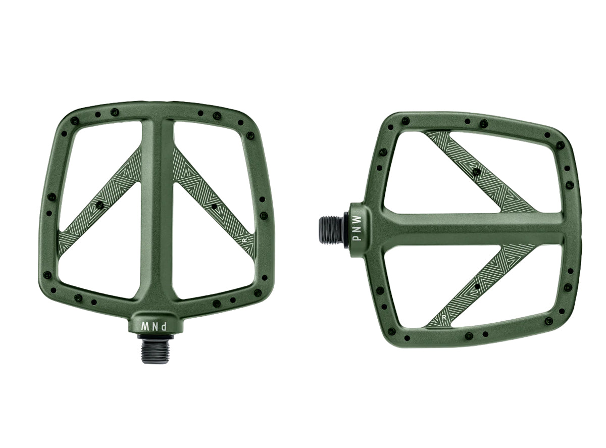 PNW Loam Alloy Flat Pedal - Moss Green