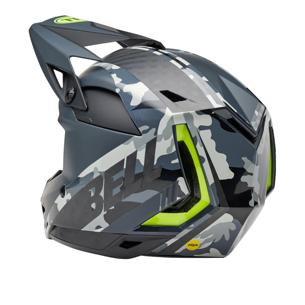 Bell Full-10 Spherical Full Face Helmet - Arise - Matt Gloss Gray-Retina Camo