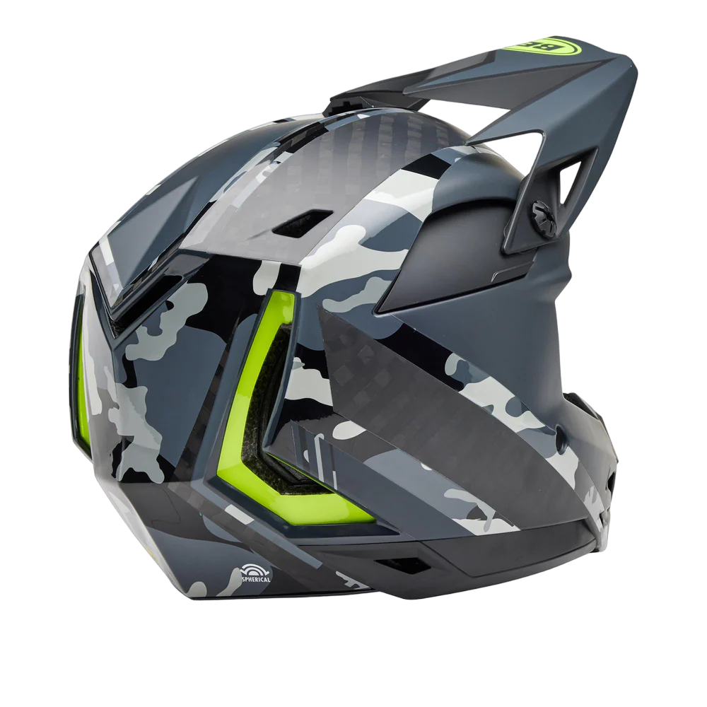 Bell Full-10 Spherical Full Face Helmet - Arise - Matt Gloss Gray-Retina Camo