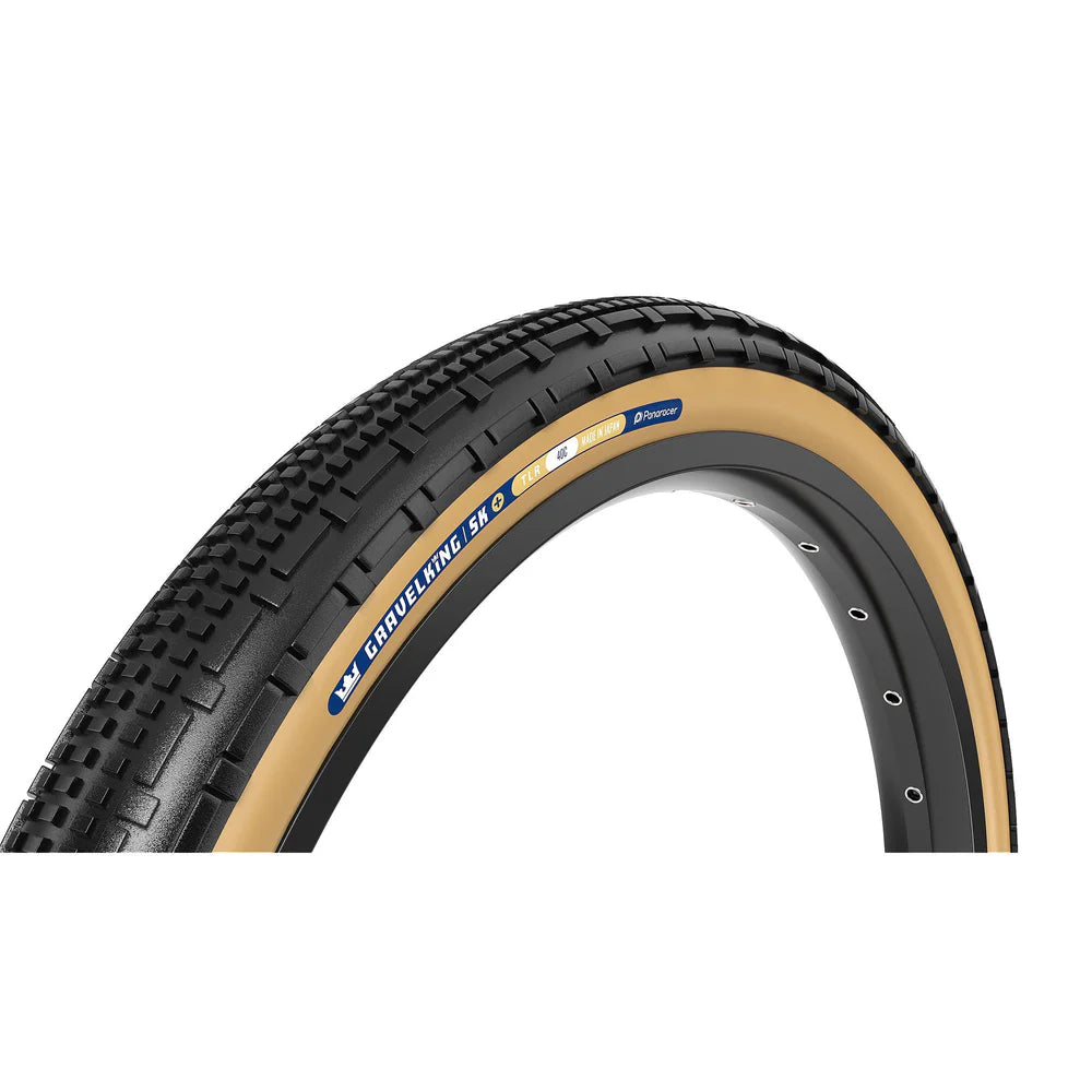 Panaracer Gravelking SK+ 700c Folding Gravel Tire - Black-Brown