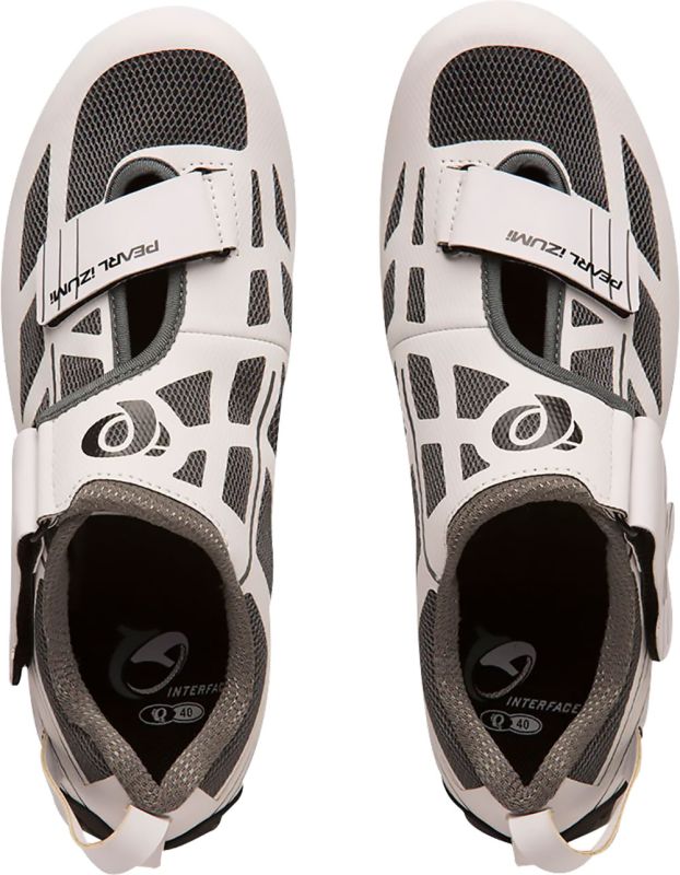 Pearl Izumi Tri Fly Select V6 Tri Shoe - Womens - White-Shadow Gray