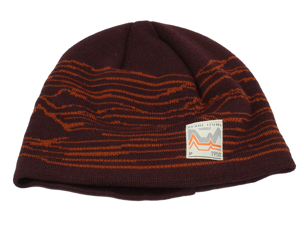 Pearl Izumi Merino Knit Graphic Beanie - Garnet Ridges