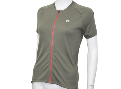 Pearl Izumi Sugar Short Sleeve Road Jersey - Womens - Pale Olive-Rosewood