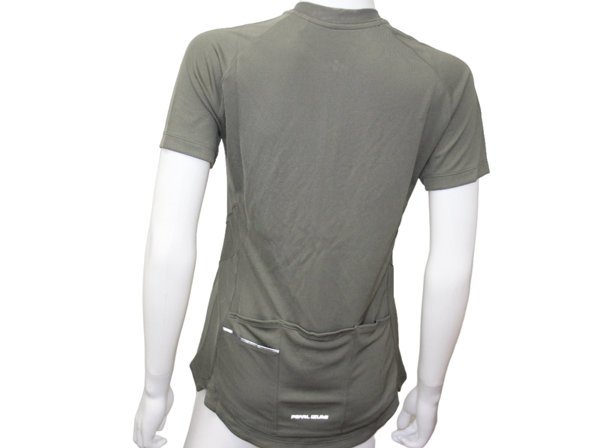 Pearl Izumi Sugar Short Sleeve Road Jersey - Womens - Pale Olive-Rosewood