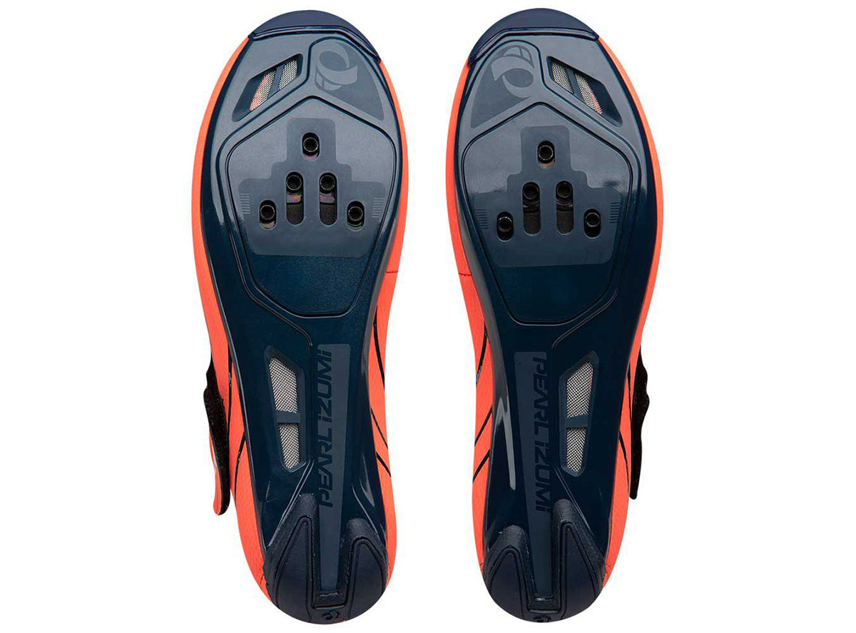 Pearl Izumi Tri Fly Select V6 Tri Shoe - Womens - Navy-Fiery Coral