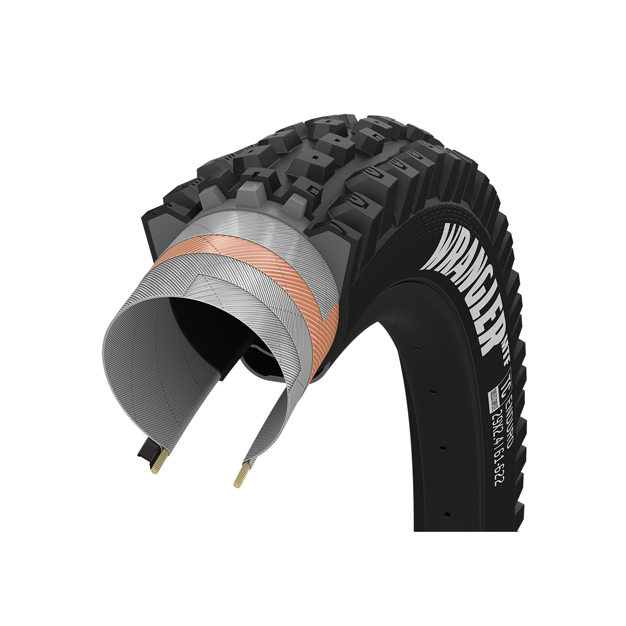 Goodyear Wrangler Enduro MTF 29" Folding MTB Tire - Front