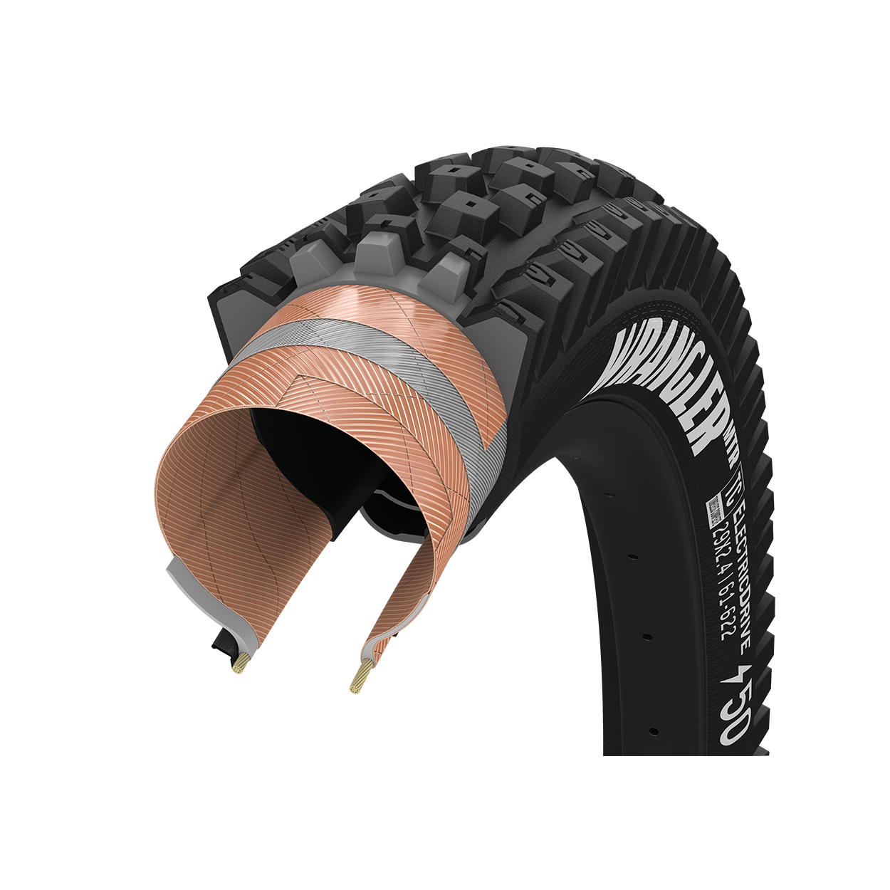 Goodyear Wrangler ElectricDrive MTR 27.5" Folding MTB Tire - Rear