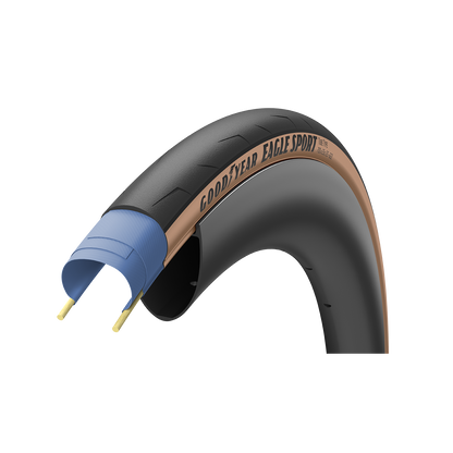 Goodyear Eagle Sport 700c Folding Road Tire - Tan