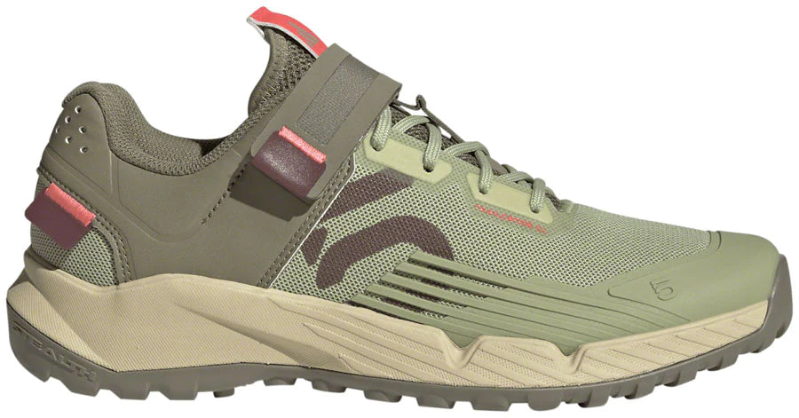 Five Ten Trailcross Clip-In MTB Shoe - Womens - Magic Lime-Quiet Crimson-Orbit Green
