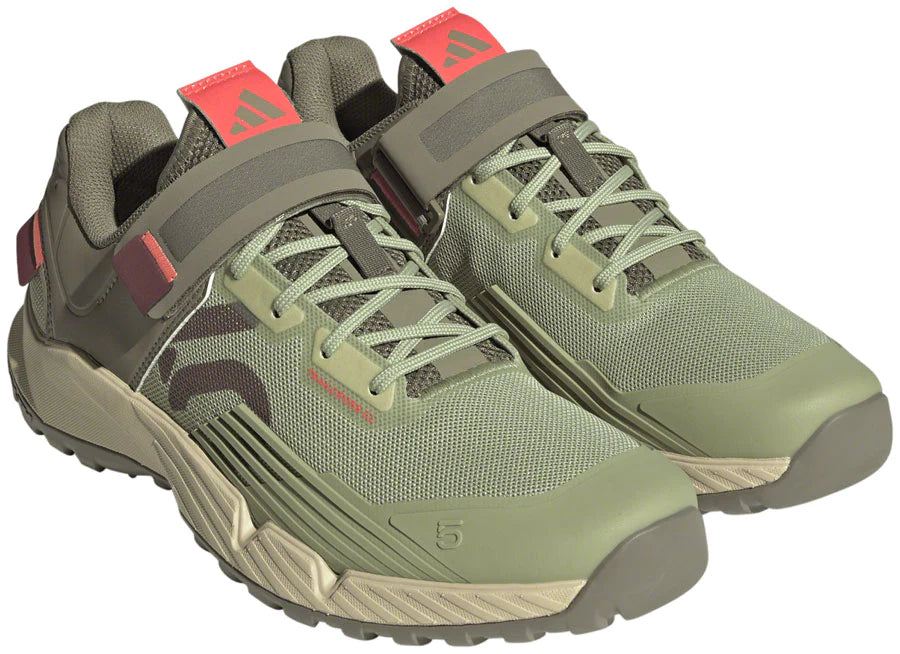 Five Ten Trailcross Clip-In MTB Shoe - Womens - Magic Lime-Quiet Crimson-Orbit Green