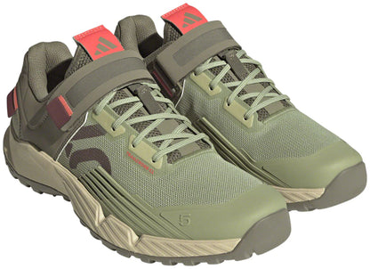 Five Ten Trailcross Clip-In MTB Shoe - Womens - Magic Lime-Quiet Crimson-Orbit Green