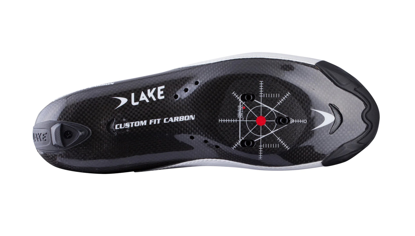 Lake CX403 Road Shoe - Wide - Black-Silver