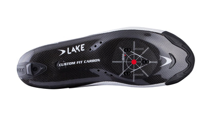 Lake CX403 Road Shoe - Wide - Black-Silver
