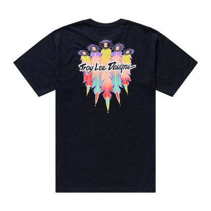 Troy Lee Designs Feathers Short Sleeve Tee - Black-Black