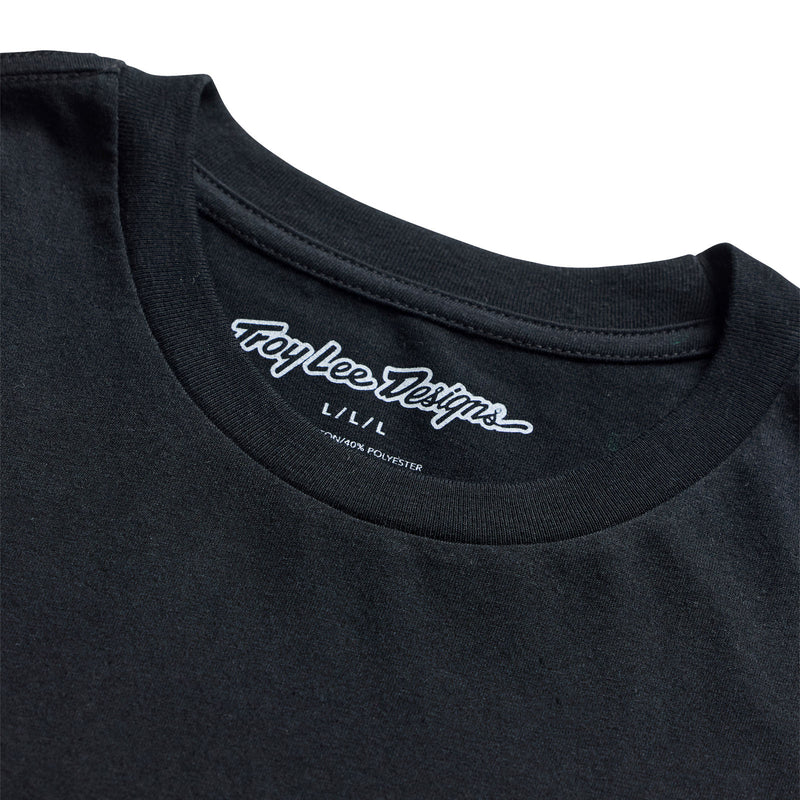 Troy Lee Designs Feathers Short Sleeve Tee - Youth - Black-Black