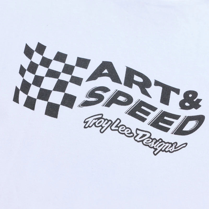 Troy Lee Designs Finish Line Short Sleeve Tee - White