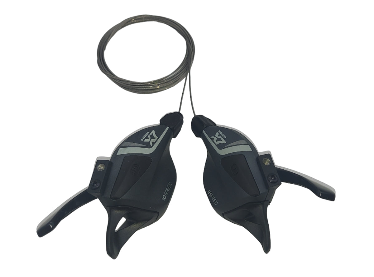 SRAM X7 2x10 Spd Trigger Shifter Set - OEM Packed - Black - Gray