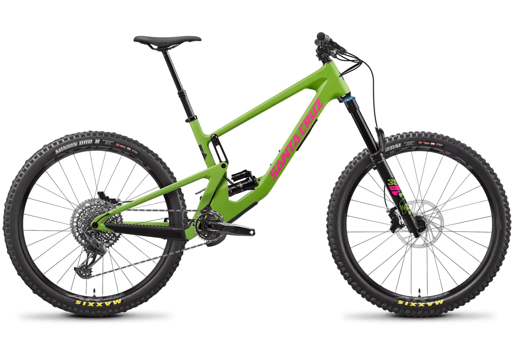 Santa Cruz Nomad Carbon 27.5 - D Kit - SDS+ Coil - Adder Green