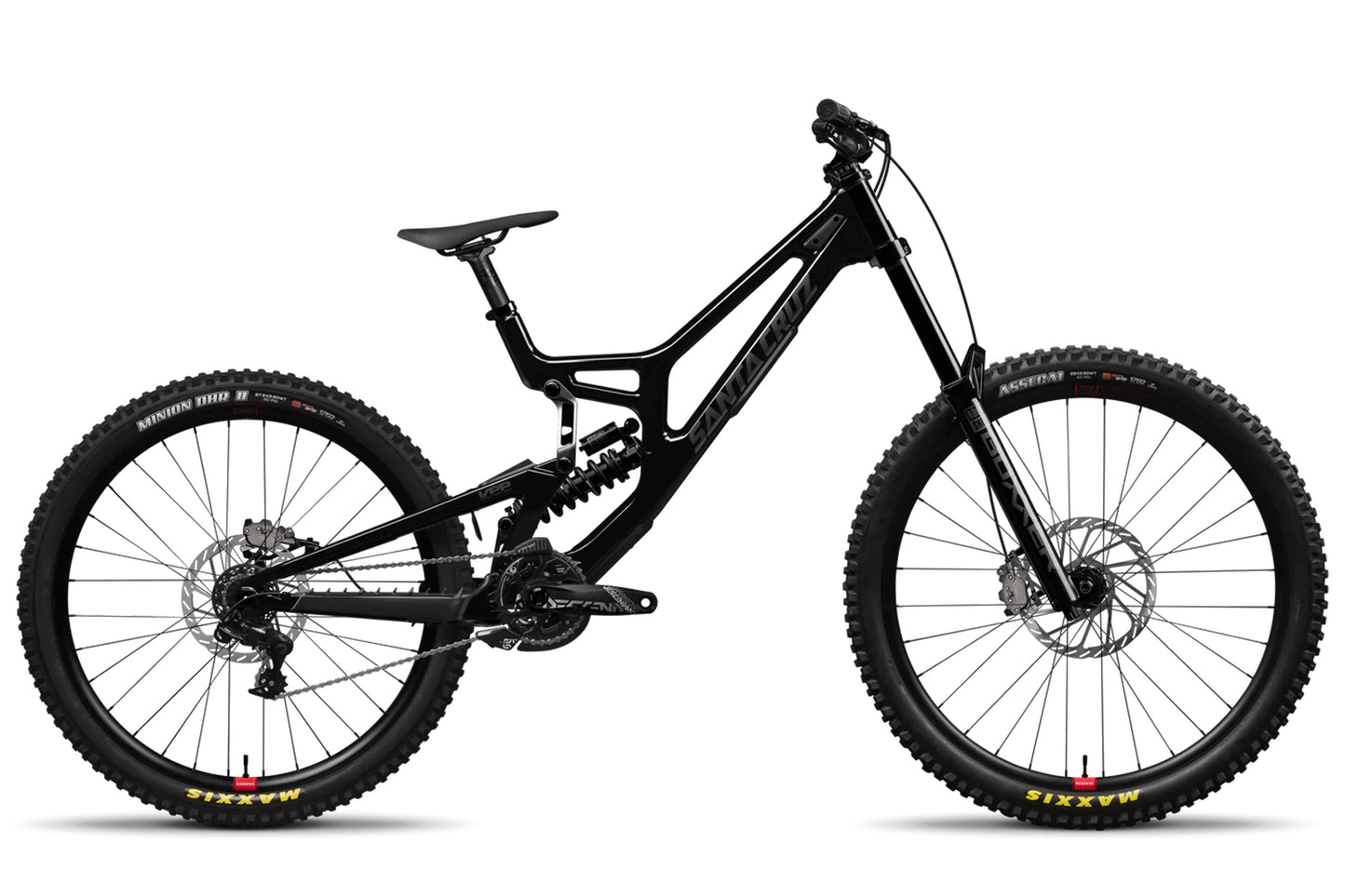 Santa Cruz V10 CC MX - DH S Kit - Gloss Black Sparkle - 2025