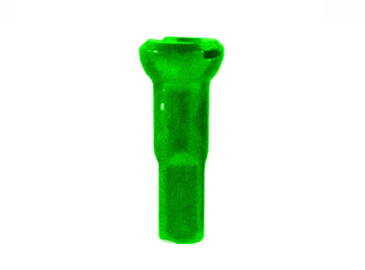 Sapim Aluminum Polyax 14g Nipple - Bright Green