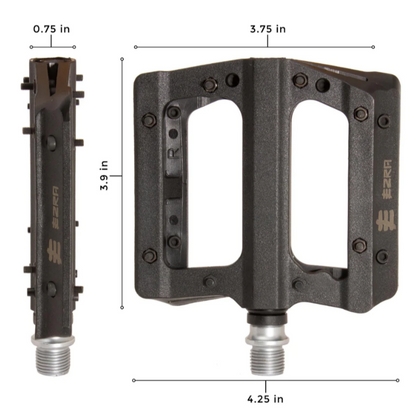 Eastern EZRA Flats Plus BMX Pedals - Blue