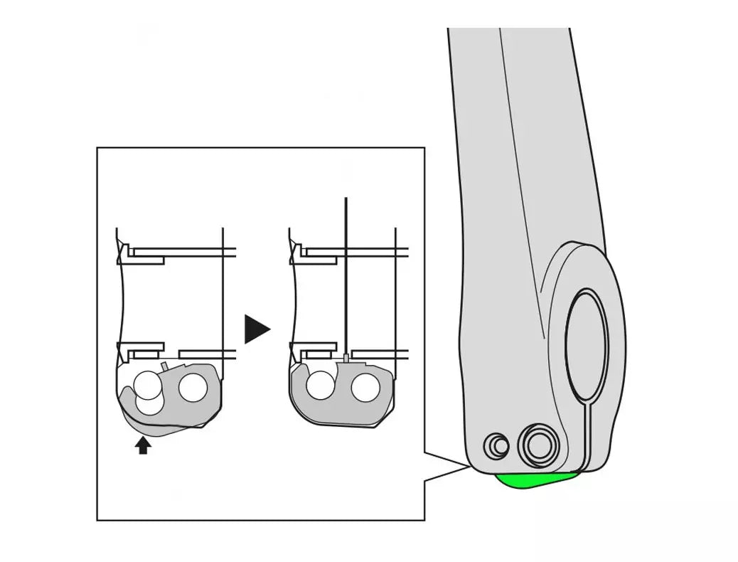 Shimano M580 Left Crank Arm Safety Plate