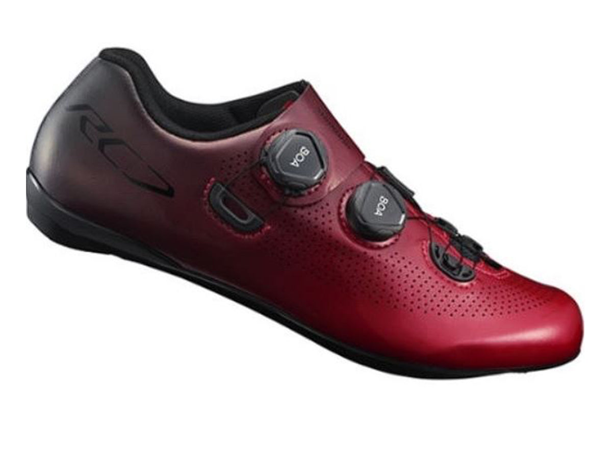 Shimano RC701 Road Shoe - SMU - Wide - Red - Cambria Bike