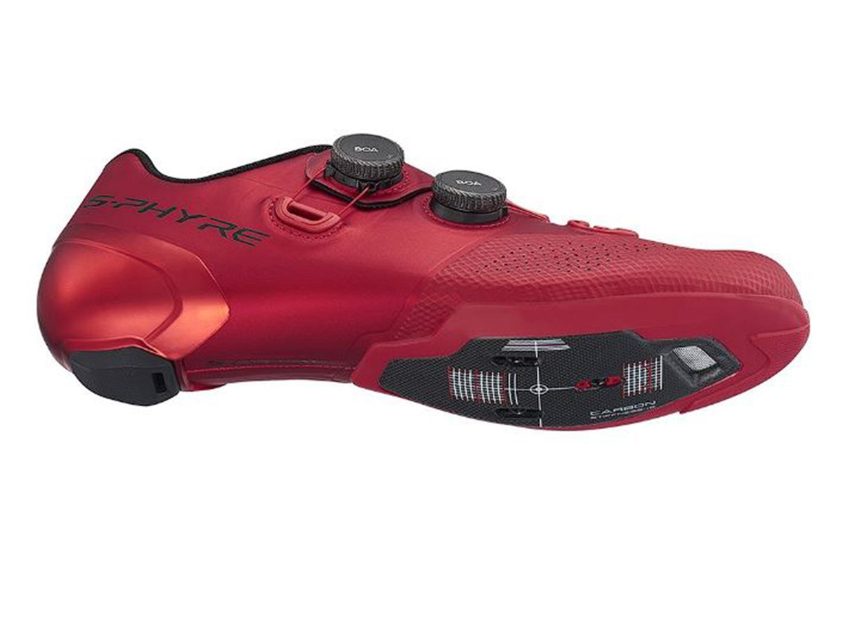 Shimano RC902 Sphyre Road Shoe - Red - Cambria Bike