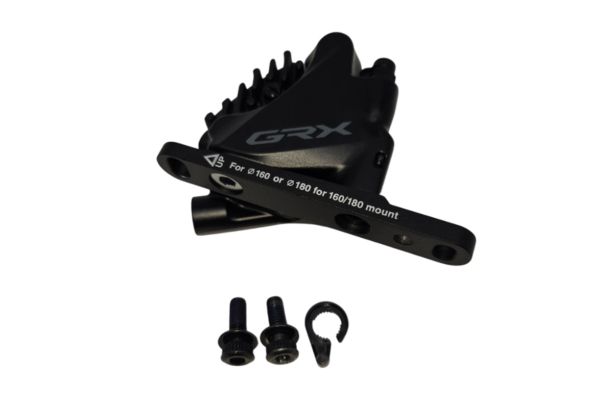 Shimano RX400 GRX Flat Mount Disc Brake Caliper - Black - Blem