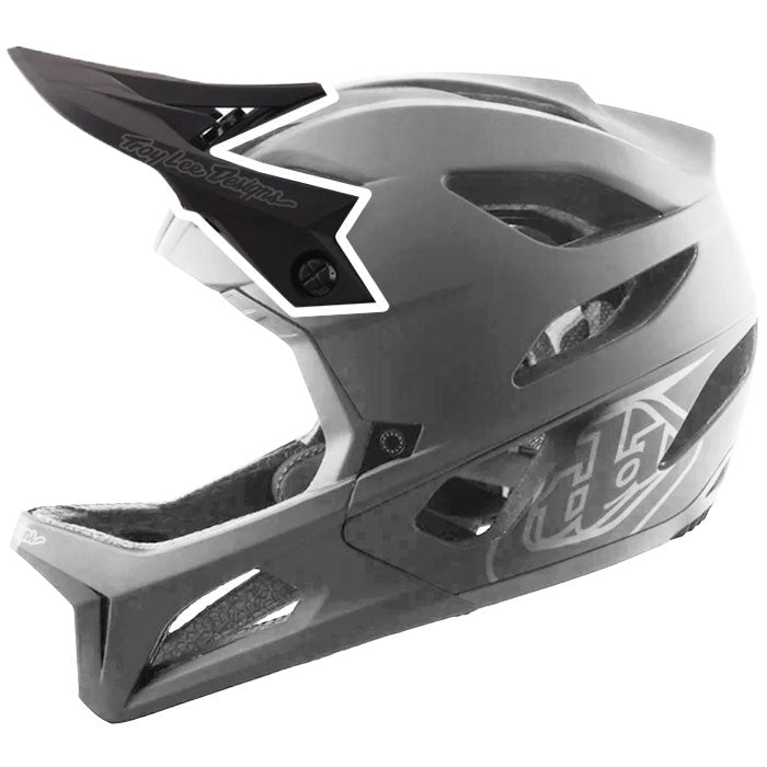 Troy Lee Designs Stage Helmet Replacement Visor - Drone - Black