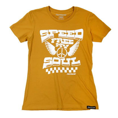 Fasthouse Sunshine Tee - Womens - Vintage Gold