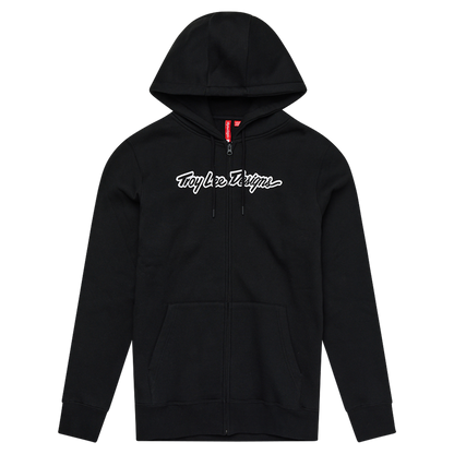 Troy Lee Designs Zip Up Hoodie - Signature Black