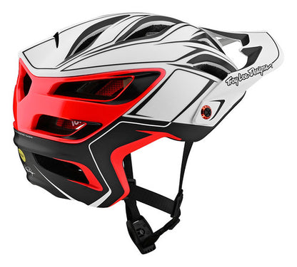 Troy Lee Designs A3 MIPS MTB Helmet - Pin - White-Red