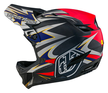 Troy Lee Designs D4 Carbon Full Face Helmet with MIPS - Inferno - Gray