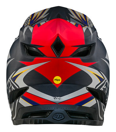 Troy Lee Designs D4 Carbon Full Face Helmet with MIPS - Inferno - Gray