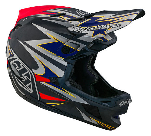 Troy Lee Designs D4 Carbon Full Face Helmet with MIPS - Inferno - Gray