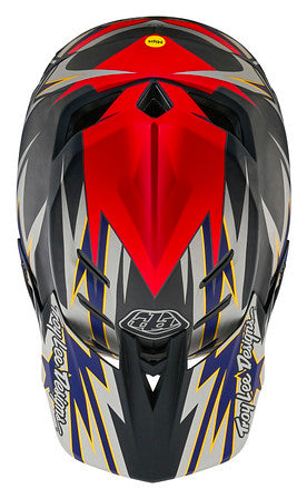 Troy Lee Designs D4 Carbon Full Face Helmet with MIPS - Inferno - Gray