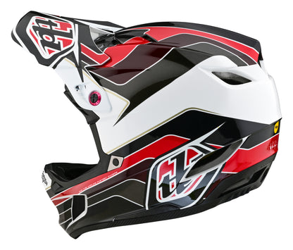 Troy Lee Designs D4 Polyacrylite Full Face Helmet with MIPS - Block - Charcoal-Red