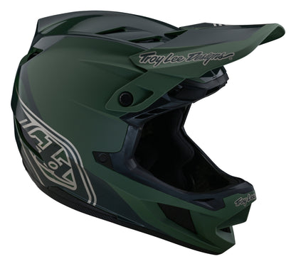 Troy Lee Designs D4 Polyacrylite Full Face Helmet with MIPS - Shadow - Olive