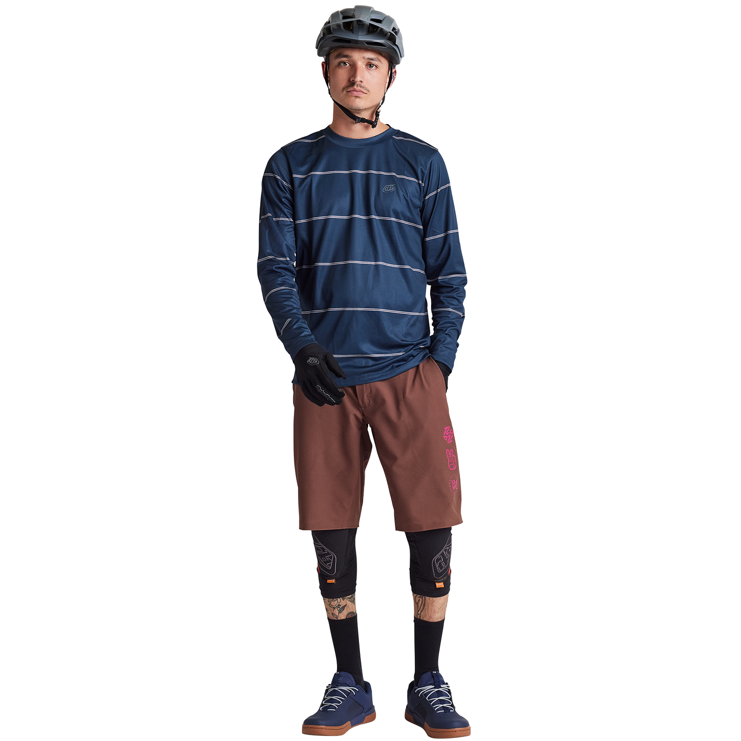 Troy Lee Designs Flowline Long Sleeve MTB Jersey - Revert - Midnight