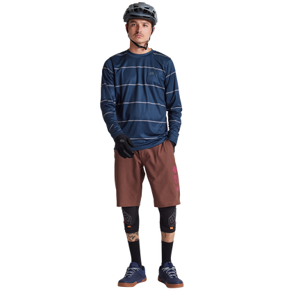 Troy Lee Designs Flowline Long Sleeve MTB Jersey - Revert - Midnight